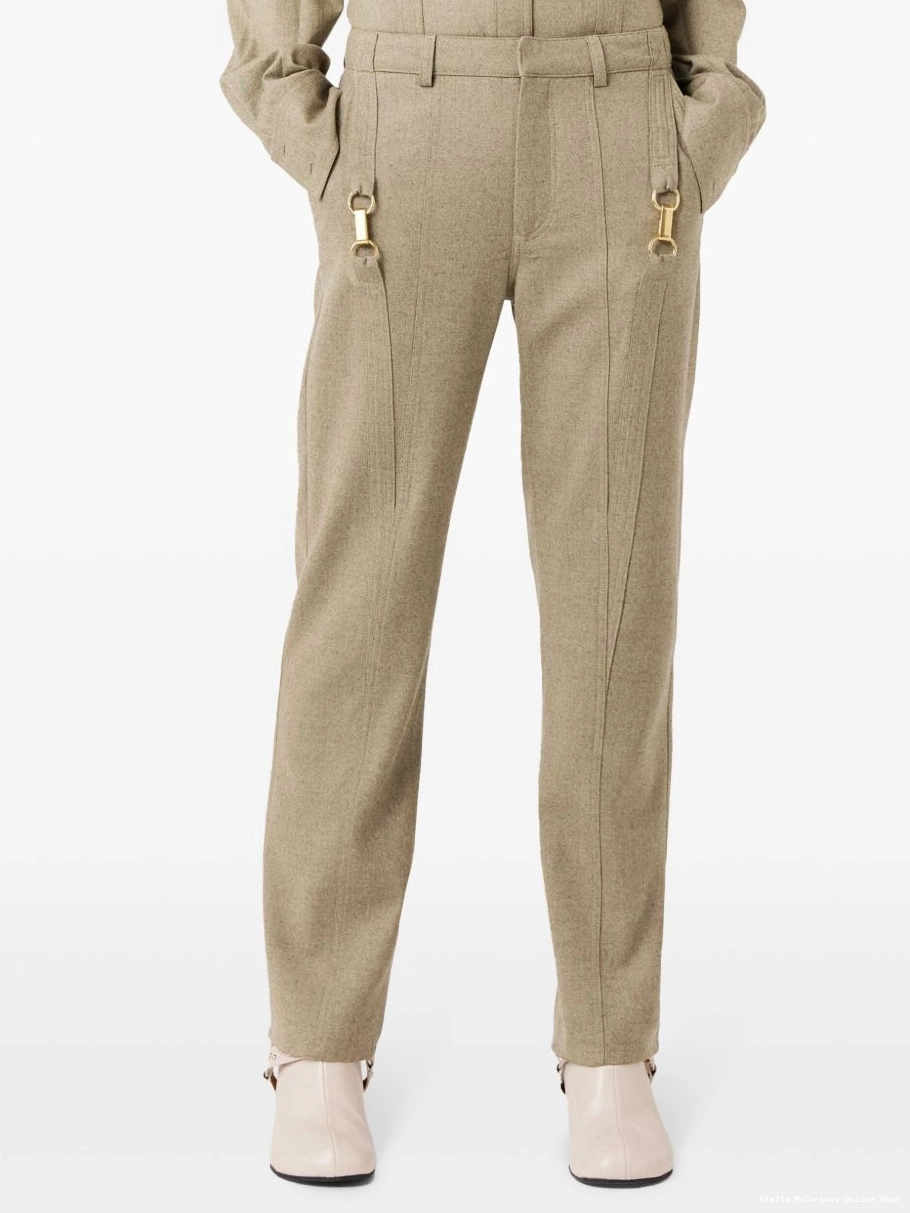 Affordable wool McCartney trousers Women hardware-detail Stella flannel 0405